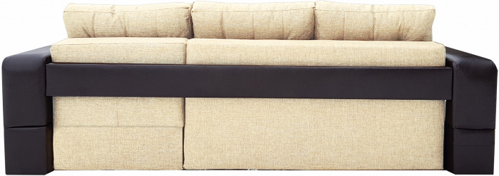 Диван еврокнижка Манчестер УГЛОВОЙ 160 с подсветкой, рогожка бежевая НПБ