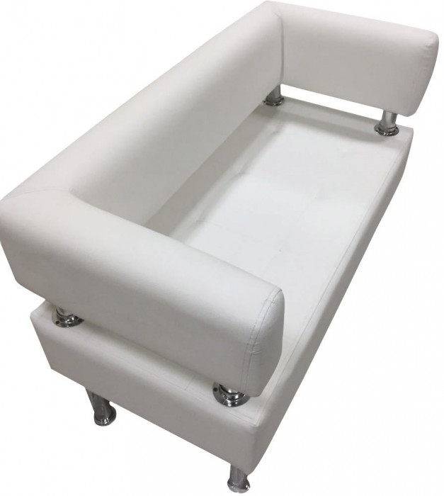 Диван Бизнес 180, экокожа, белый