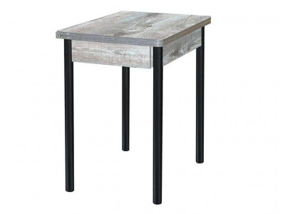 Глайдер стол обеденный / бетон темный/черный