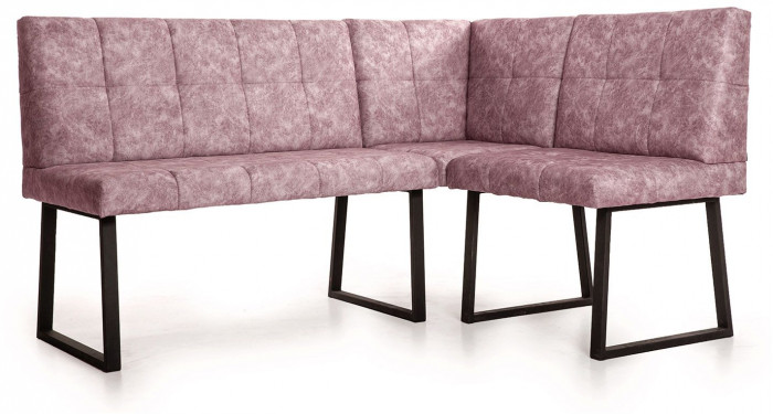 Модульный угловой диван Реал Коралл/Черный муар