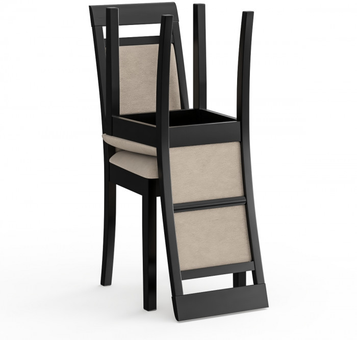 Два стула Мебель--24 Гольф-12 разборных, цвет венге, обивка ткань велюр капучино 25, ШхГхВ 40х40х100 см., от пола до верха сиденья 47 см.(мягк спинка)