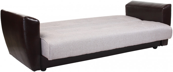 Диван книжка Амстердам 120 рогожка бежевая, пружинный блок Боннель