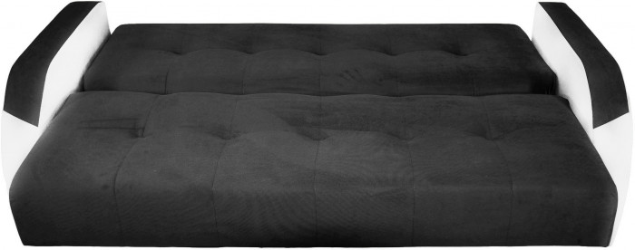 Диван-книжка Феникс 140 черный, пружинный блок Боннель