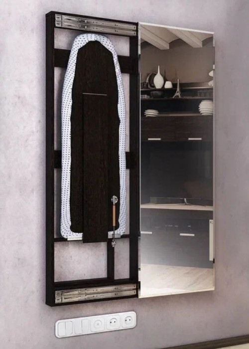 Гладильная доска "Смарт" с зеркалом венге