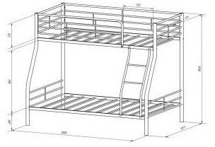 Двухъярусная кровать Гранада-2, слоновая кость