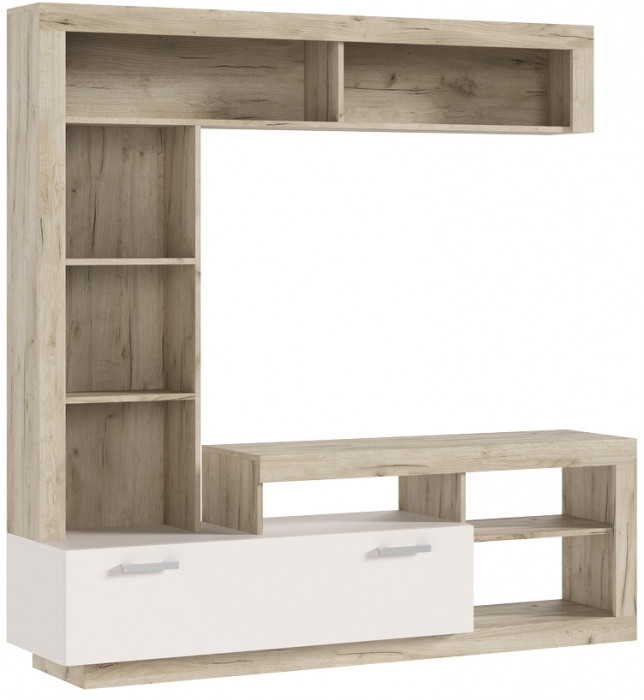 Модульная гостиная Ангара, Крафт серый/Кашемир