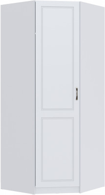 Шкаф угловой Апполия, Белый/Белый дуб