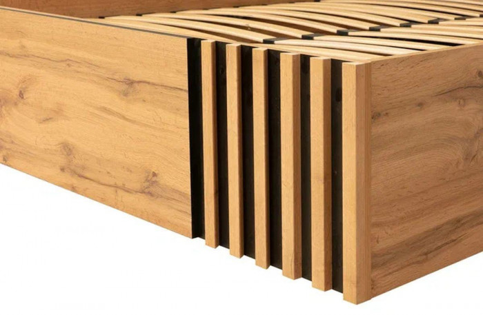 Кровать Либерти 51.20 с под. мех. Дуб вотан/Черный