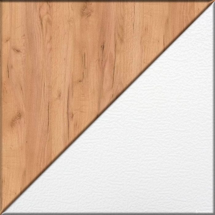 Лидер-8 Стол + Стол + Пенал + Тумба МД 3.16, цвет белый шагрень/крафт золото, ШхГхВ 410х50/30х75/190 см. или 230х50/160х75/190 см., НЕ универс. сборка