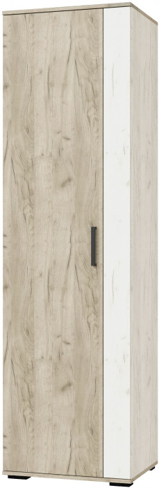 Шкаф бельевой Оскар-18, Дуб крафт серый/Дуб крафт белый