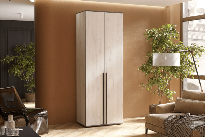 Норд Шкаф двухстворчатый 800 Дуб Крафт