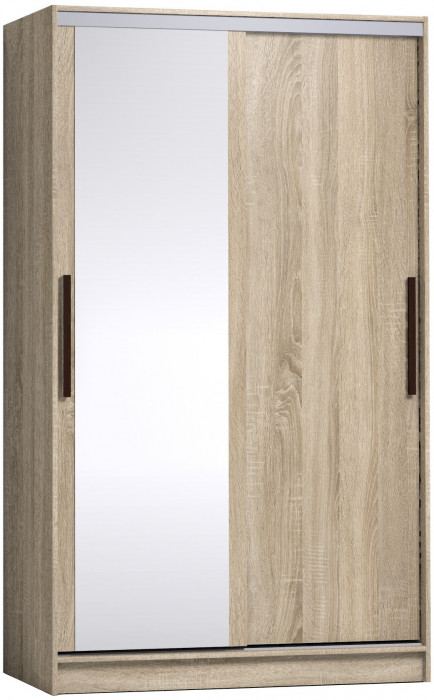 Шкаф-купе с зеркалом Strike 1200 Сонома