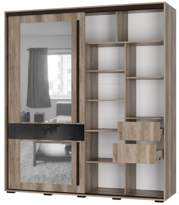 Шкаф-купе "Крафт-8" дуб каньон