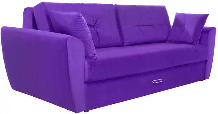 Диван-кровать Амстердам Люкс, 150х195, еврокнижка, независимый пружинный блок, велюр, фиолетовый