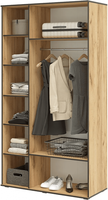 Норд Шкаф трехстворчатый 1200 Дуб Крафт белый