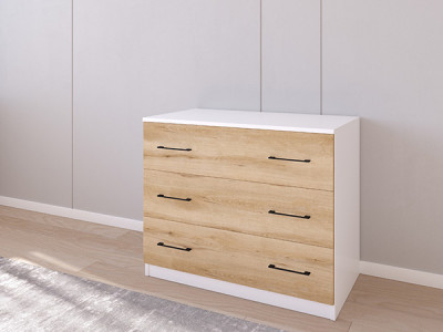 Комод 01/16 90х50х75 Белый/Эвок прибрежный