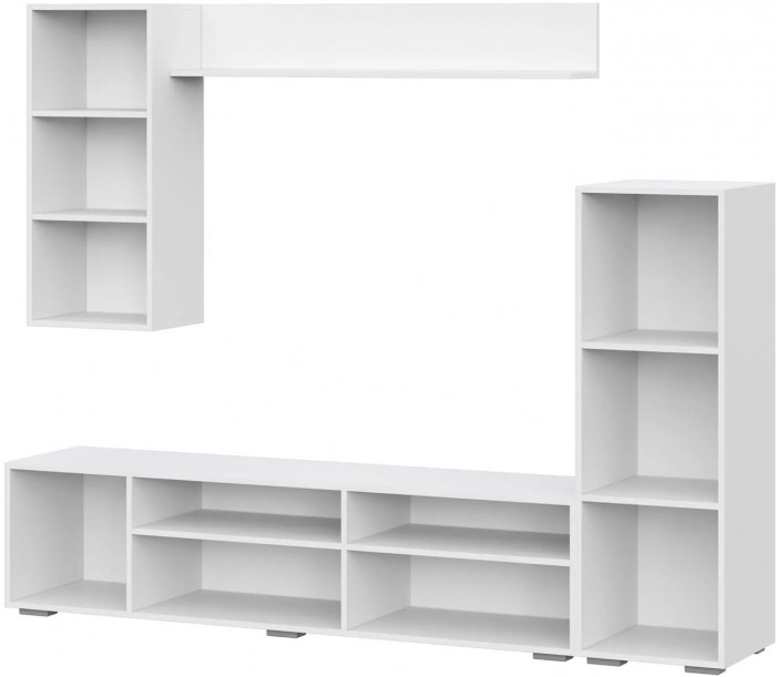 гостиная Аннели белый/глянец белый