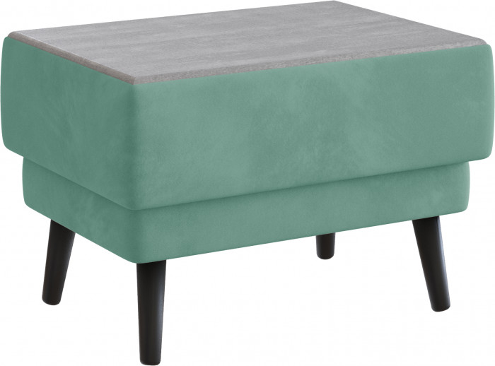 Стол журнальный "Майя", Мятный/МДФ холст белый