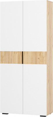 Шкаф 2-х створчатый "Сандра" ШК-04 Крафт/Белый/Тортуга (М27)