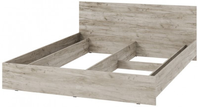 мс для спальни Ронда КР-160 (без основания) дуб крафт серый/дуб крафт серый