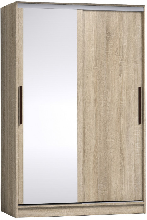 Шкаф-купе с зеркалом Strike 1350 Сонома