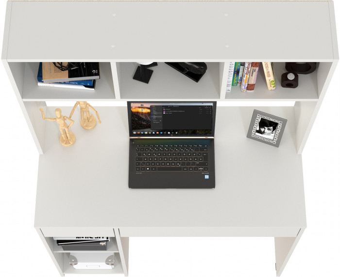 компьютерный стол Комфорт 12.77F, белый шагрень