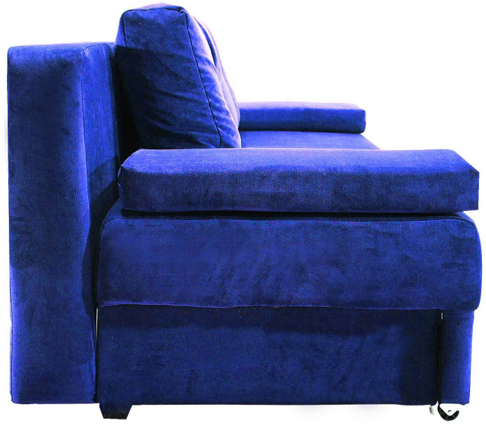 Диван-кровать Амстердам Мини Люкс, 150х195, еврокнижка, велюр, синий