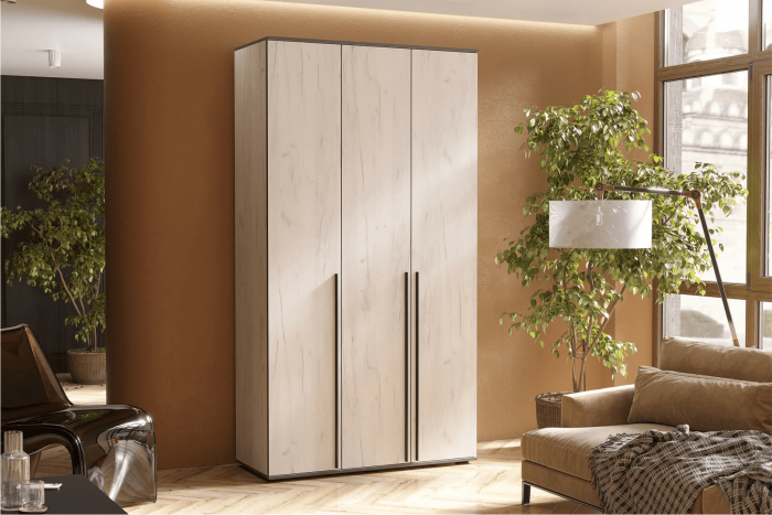 Норд Шкаф трехстворчатый 1200 графит