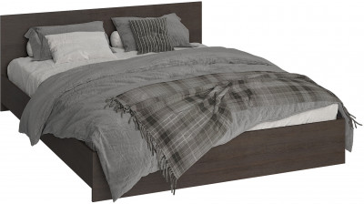 Кровать 160х200 с основанием ДСП Ронда КР-160, венге