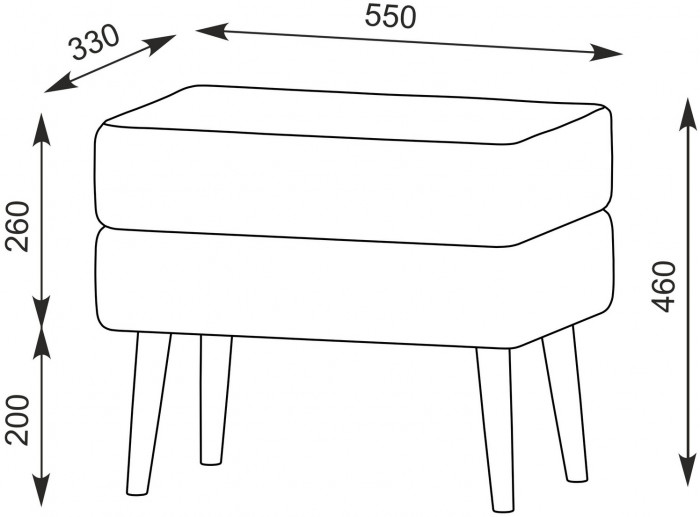 Афина Спальня 4-25901М1к.с. Трюмо + Банкетка 6-5138ТКШсв.серый Тифани, кашемир серый/ткань светло-серая
