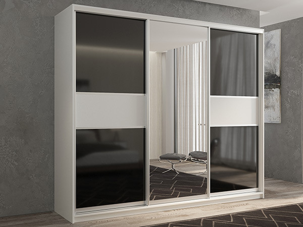 Шкаф-купе Кааппи 9 Белый Бриллиант 210х60х230 см