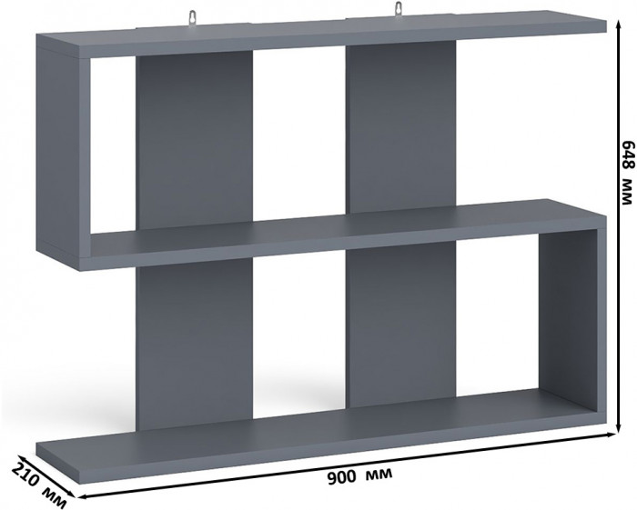 Мори Стол компьютерный МС-6 левый + Тумба МТВ1200.1 + Полка 900, цвет графит/белый, ШхГхВ 210,4х50х209,6 см., НЕ универсальная сборка