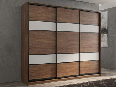 Шкаф-купе Кааппи 8 Морское Дерево Винтаж 240х60х230 см