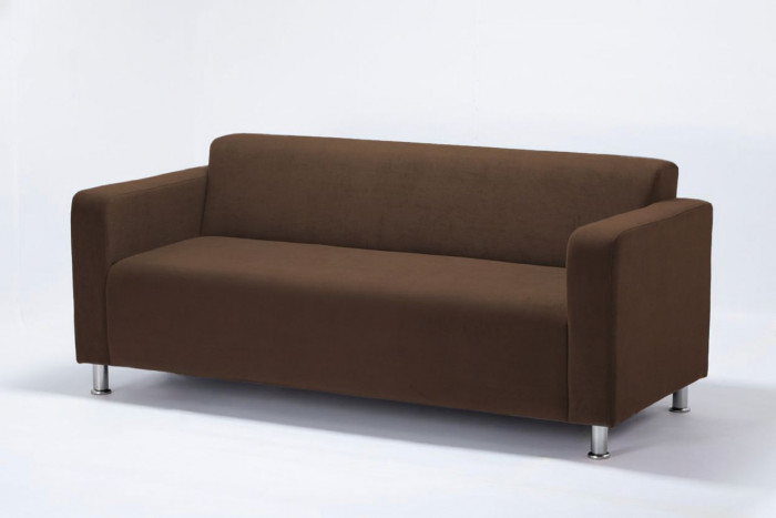 Диван прямой Томи, 180 см, велюр, коричневый