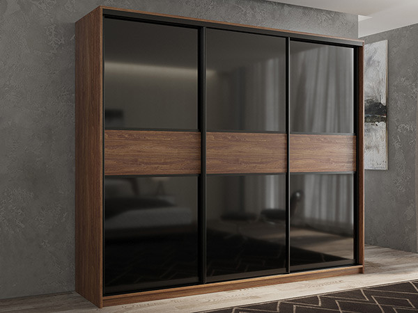 Шкаф-купе Кааппи 12 Морское Дерево Винтаж 240х60х230 см