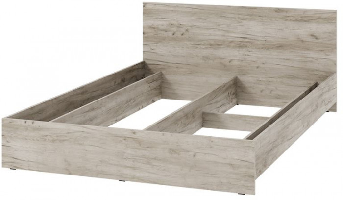 мс для спальни Ронда КР-140 (без основания) дуб крафт серый/дуб крафт серый