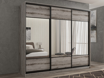 Шкаф-купе Кааппи 6 Эвок Окаменелый 180х45х230 см