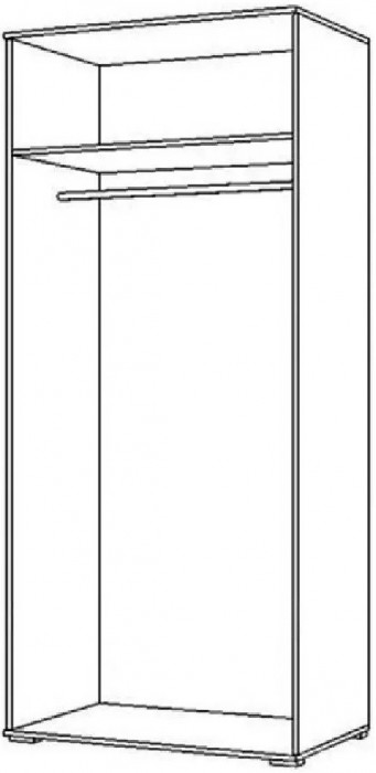 Виста Шкаф 2-х створчатый (Ясень шимо темный / светлый)