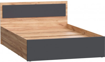 Мартина Кровать 140 (Крафт / Графит)