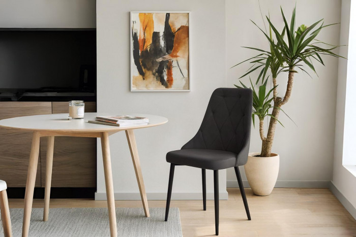 Стул "Граф" черный матовый Томми 22 черный