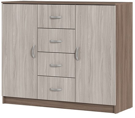 КМ 555М Бася ЛДСП комод шимо темный/шимо светлый