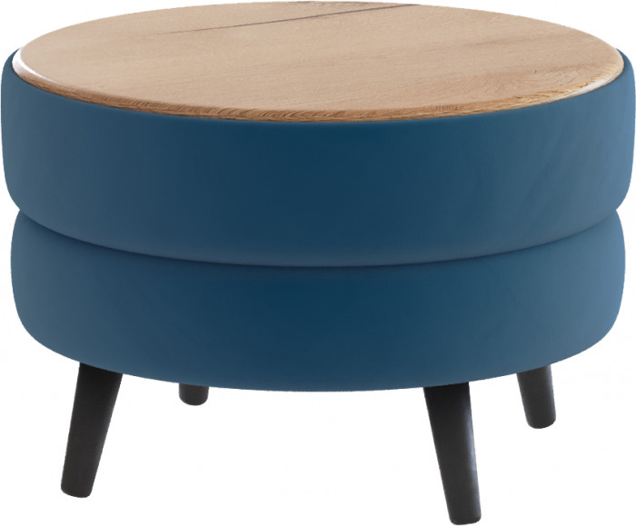 Стол журнальный "Рамус", Атлантида/МДФ дуб канадский