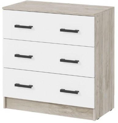 мс для спальни Ронда КМ-02 дуб крафт серый/белый