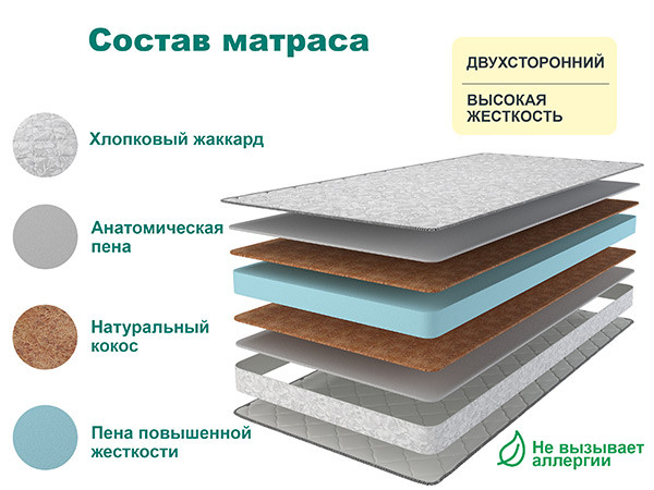 Матрас SLEEP HARD 160х200