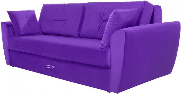 Диван еврокнижка Амстердам 160 ЛЮКС 08 ВЕЛЮР ФИОЛЕТОВЫЙ НПБ