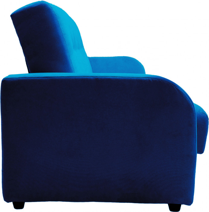 Раскладной диван-кровать, прямой, книжка, цвет серый, велюр, Лондон Люкс 140