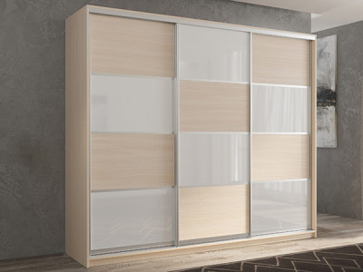 Шкаф-купе Кааппи 14 Дуб молочный 180х60х230 см