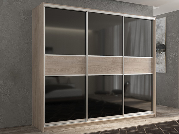 Шкаф-купе Кааппи 12 Кастелло Серый 180х60х230 см