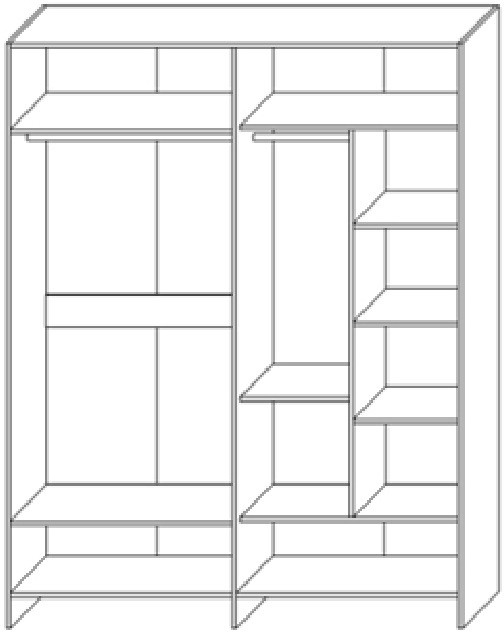 Модульная спальня "Харди", композиция 2 - Белый текстурный/Ясень белый