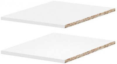 мс Алиса комплект полок (для П-400) белый/белый гладкий